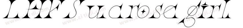 LHFSucrosegirl Itali字体转换